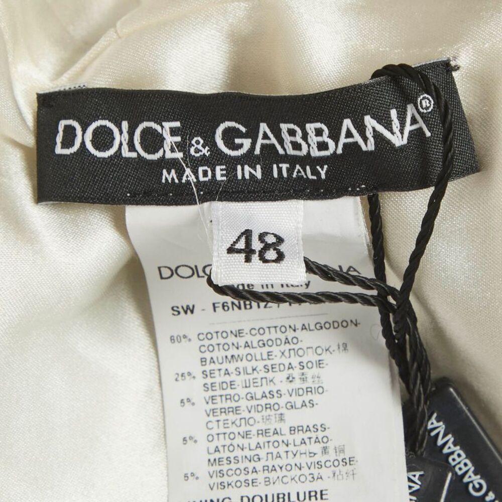 Dolce And Gabbana Multicolour Majolica Print Silk Embellished Maxi Dress L - Picture 7 of 7